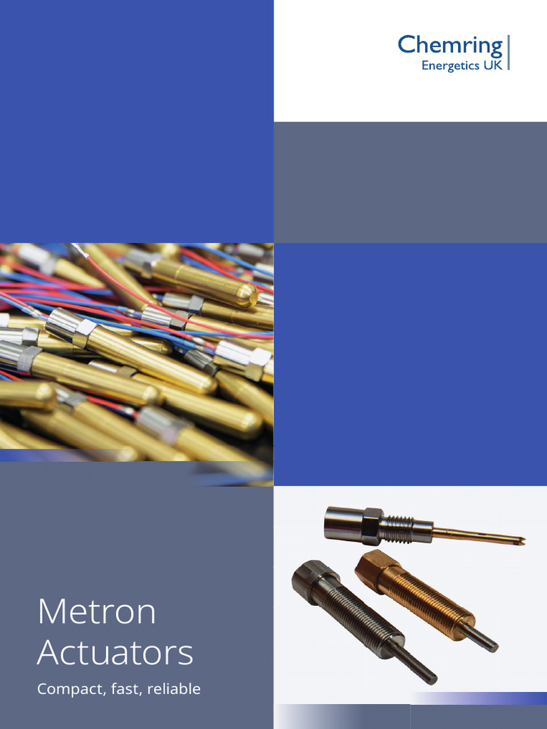 Metron Actuators: Fast Pyrotechnic Solutions | PDF