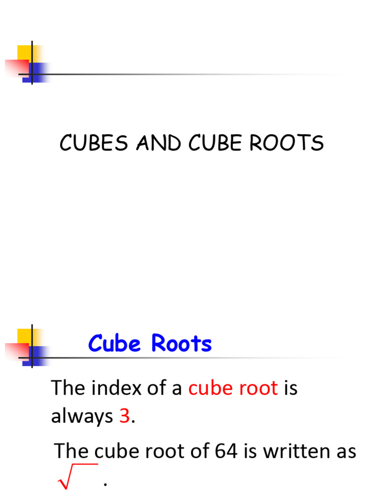 Class - 8, CH 7. Cubes and Cube Roots Full Chapter | PDF | Arithmetic ...