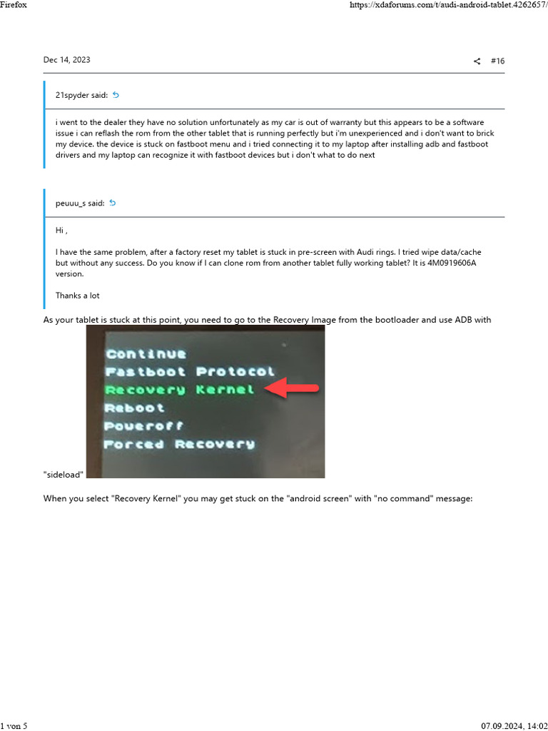 Fix Audi Tablet Stuck on Boot Screen | PDF | Tablet Computer | Android ...