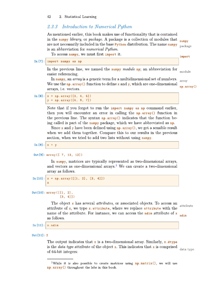 ISLP ch2.3 | PDF