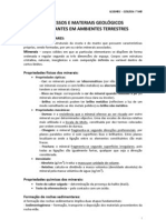 2 - Processos e Materiais Geológicos Importantes em Ambientes Terrestres