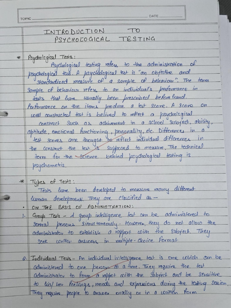 Psychology Practical File | PDF