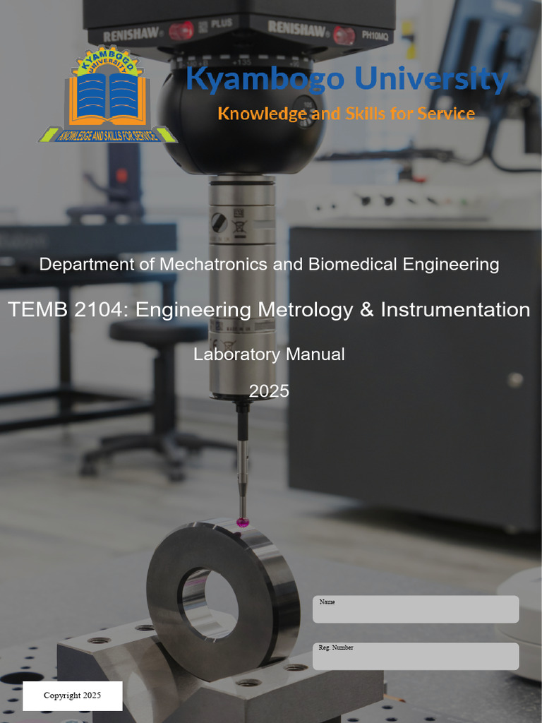 Engineering Metrology Lab Manual 2025 | PDF | Measurement | Metrology