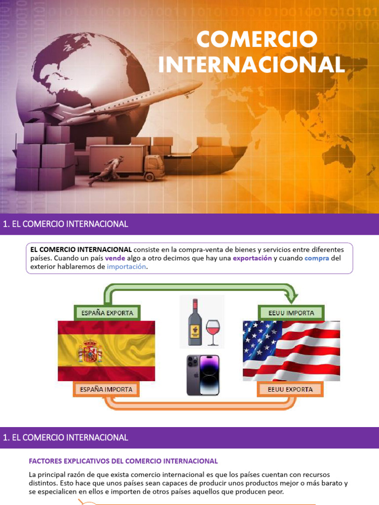 Comercio Internacional | PDF | Balance de pagos | El comercio internacional