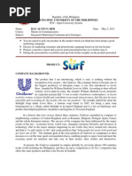 Download Integrated Marketing Communication and Strategies SURF by Ray Alvin Red SN96828968 doc pdf