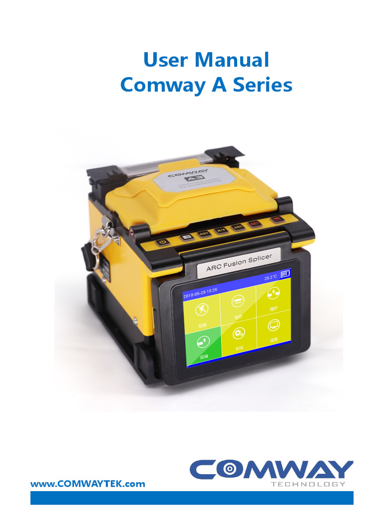 Comway A Series Fusion Splicer Manual | PDF | Optical Fiber | Personal ...