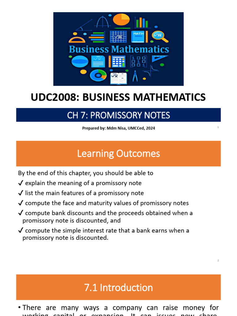 Understanding Promissory Notes Basics | PDF | Promissory Note | Interest