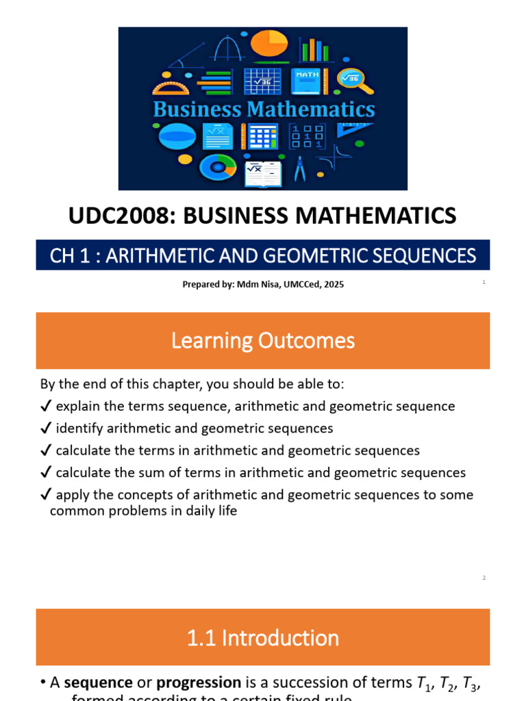 Arithmetic and Geometric Sequences Guide | PDF | Arithmetic | Mathematics