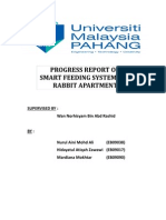 Progress Report On Smart Feeding System For Rabbit Apartment