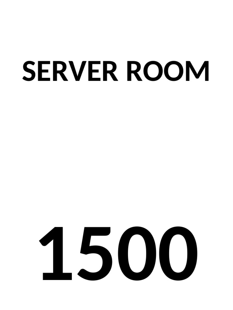 Server Room | PDF