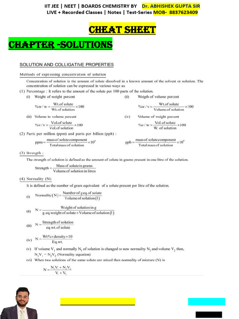Solutions Cheat Notes (2024) | PDF | Vocational Education | Higher ...