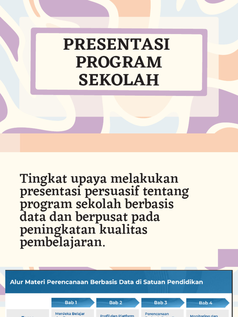 Presentasi Program Sekolah Efektif | PDF