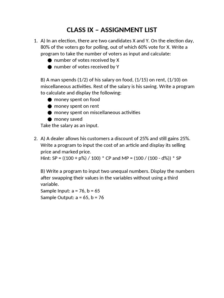 Assignment 1 | PDF