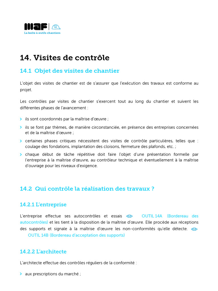 Contrôle de conformité des chantiers | PDF | Architecte