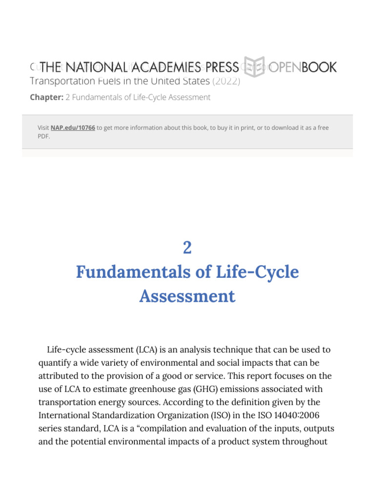 2 Fundamentals of Life-Cycle Assessment | PDF | Life Cycle Assessment ...