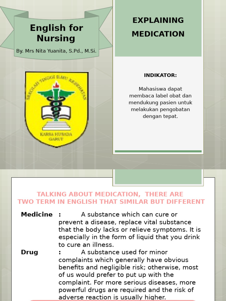 Understanding Medication and Administration | PDF | Injection (Medicine ...