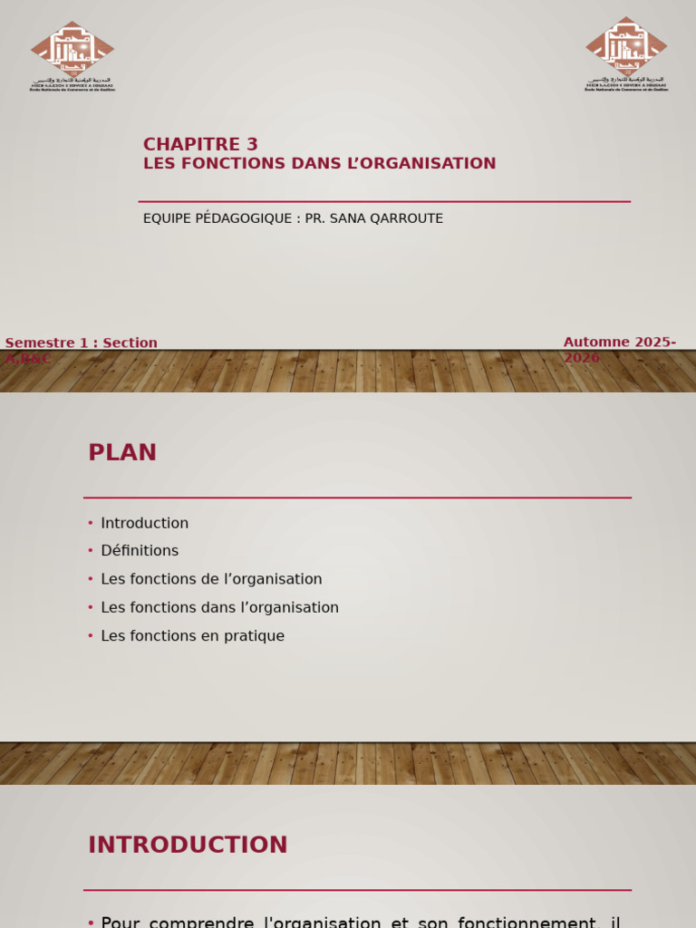 Fonctions clés dans l'organisation | PDF | Gestion des ressources ...