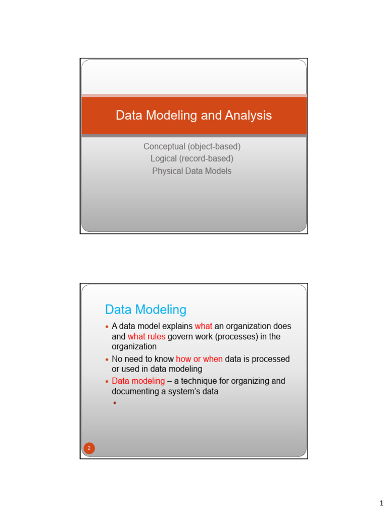 Data Modeling Techniques and Concepts | PDF | Conceptual Model | Data Model