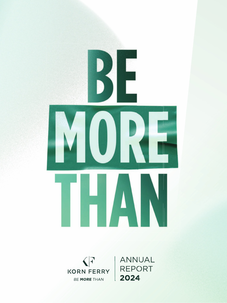 Korn Ferry Annual Report 2024 Highlights | PDF | Corporations | Balance ...