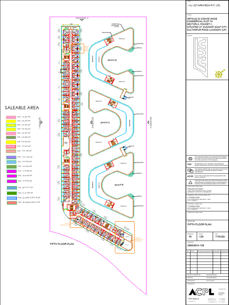 Fifth Floor Plan with Unit Types | PDF