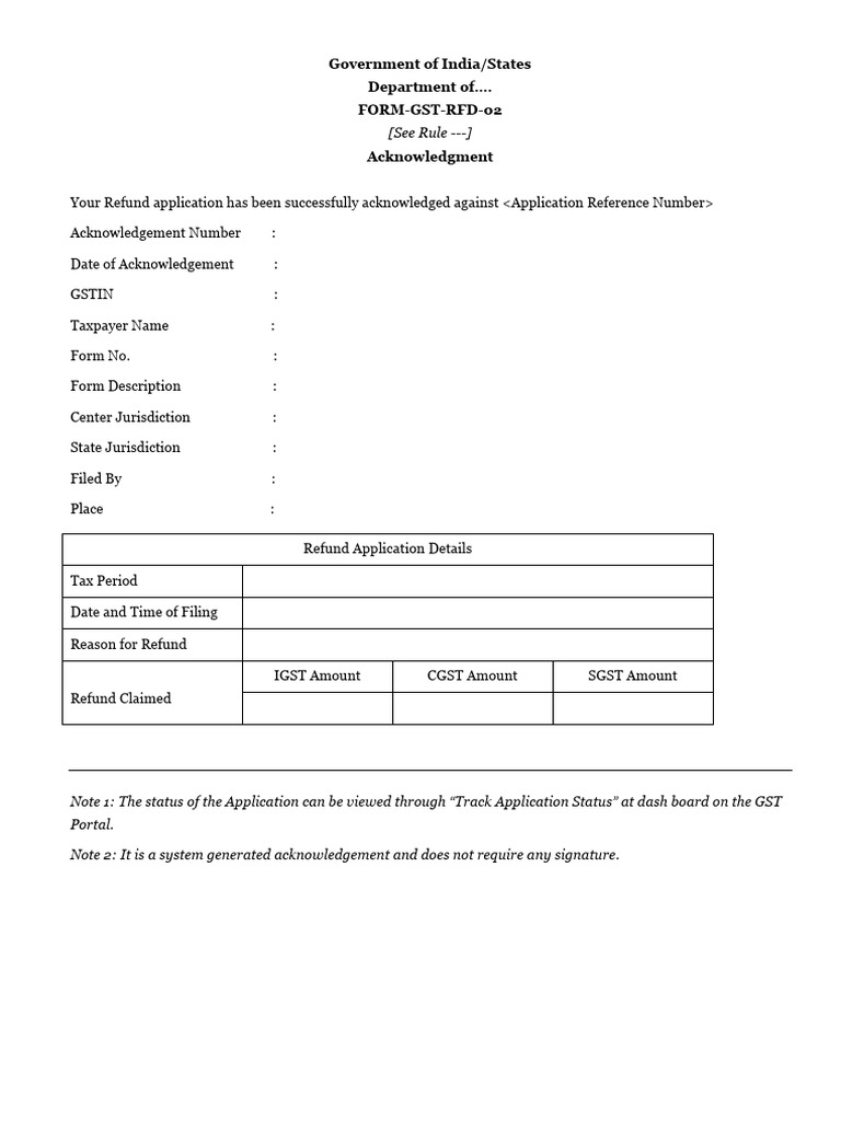 GST-RFD-02 | PDF