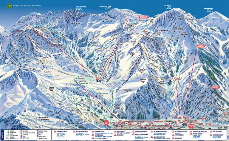Alta Ski Area Trail Map 2024-25 | PDF