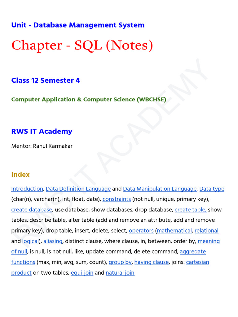 2 5 SQL | PDF