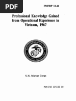 FMFRP 12-41 Professional Knowledge Gained From Operational Experience in Vietnam, 1967