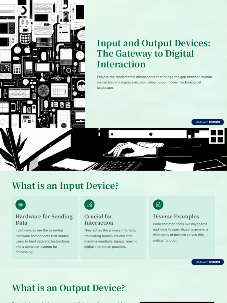 Input and Output Devices The Gateway To Digital Interaction | PDF ...