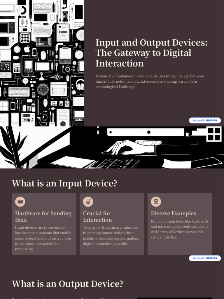 Input and Output Devices The Gateway To Digital Interaction | PDF ...