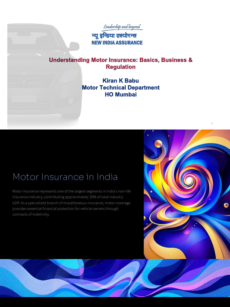 Motor Insurance in India: Overview & Insights | PDF | Insurance ...