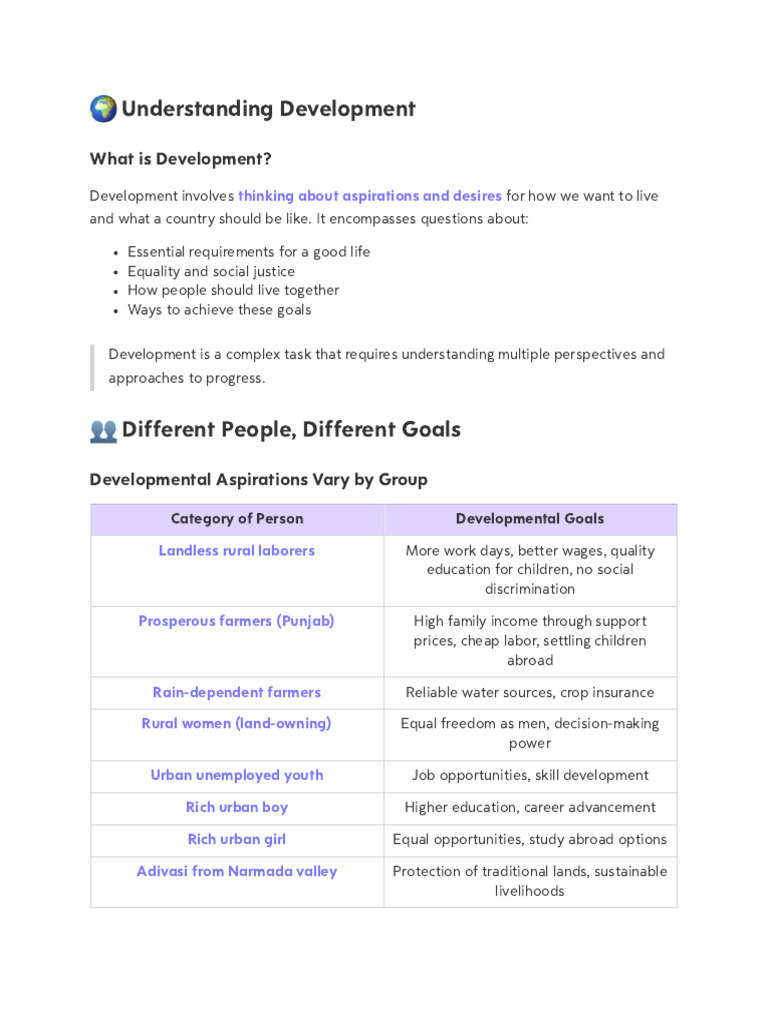 Development Goals and Perspectives | PDF | Human Development Index | Income