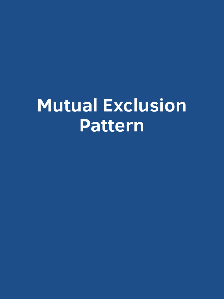 14 Martin Schroder Design Patterns Mutual Exclusion Pattern 0.38.0 ...