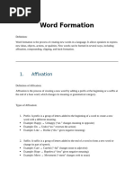 Morphological Processes in Word Formation | PDF | Morphology ...