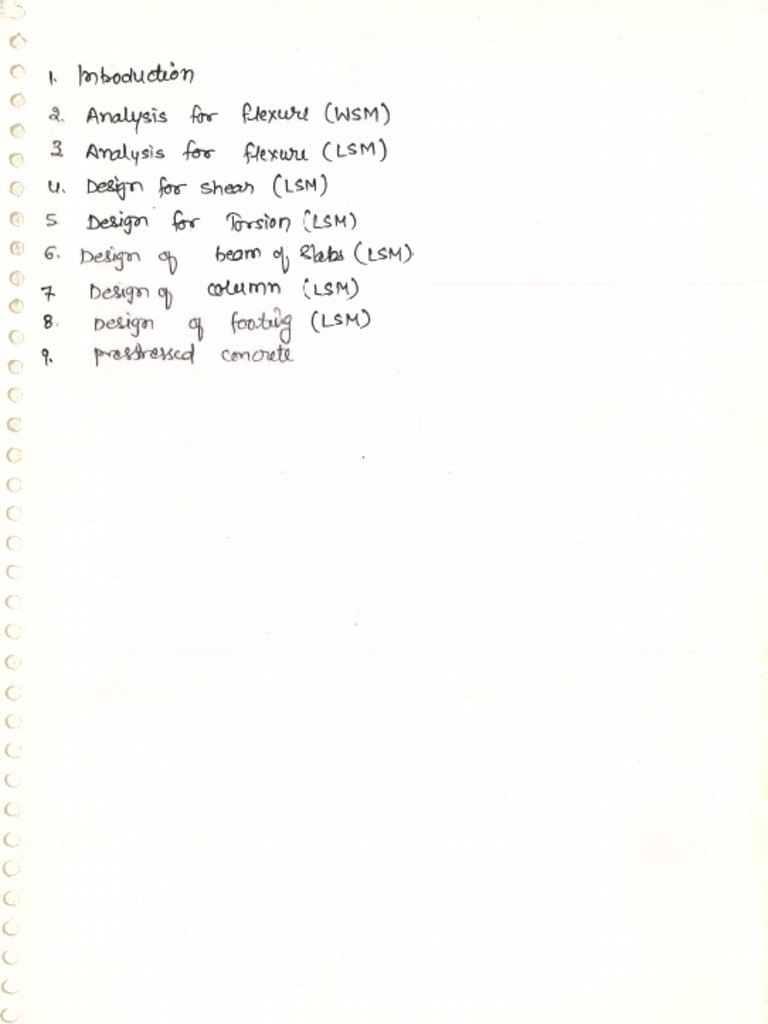 Civil RCC Notebook Handwritten | PDF