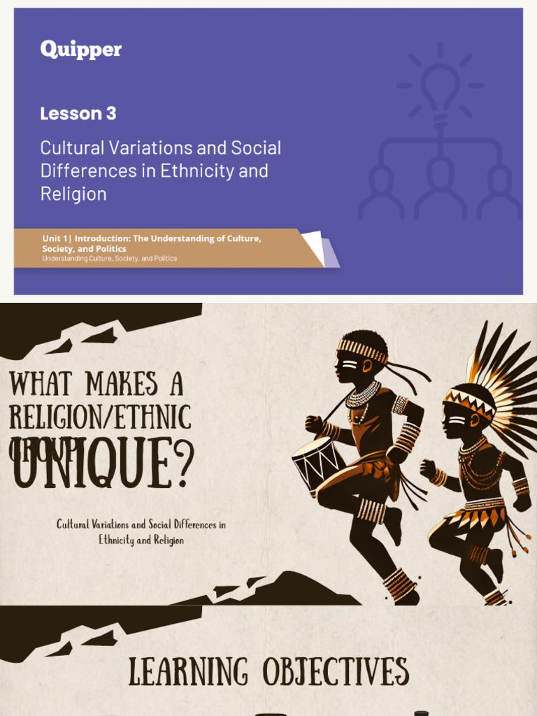 Cultural Variations and Social Differences in Ethnicity and Religion | PDF