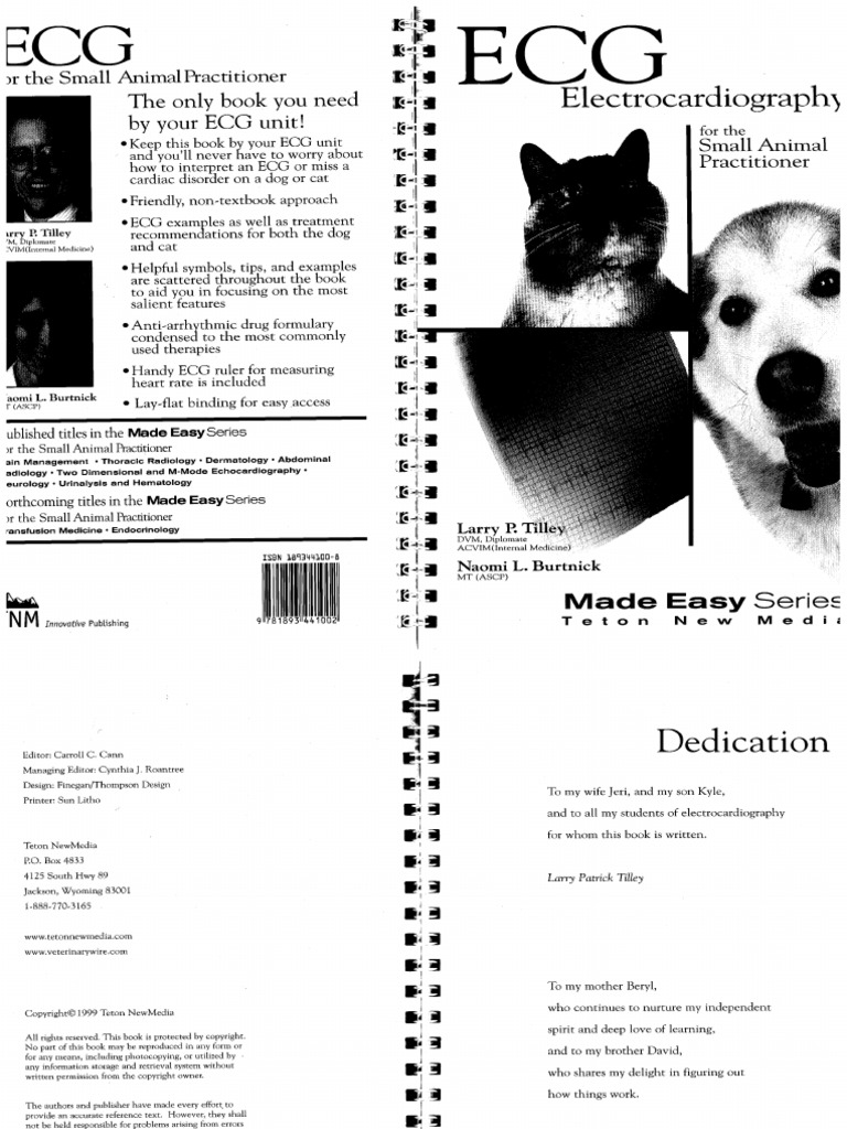 ECG For The Small Animal Practicioner - Whole Booklet | PDF