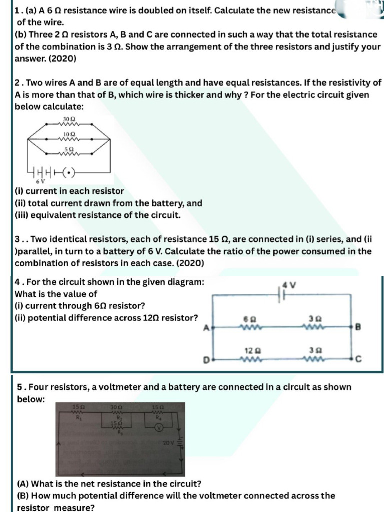 Questions of Electricity. | PDF