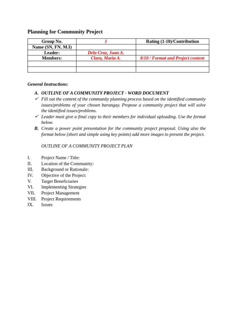 Community Project Planning Guide | PDF
