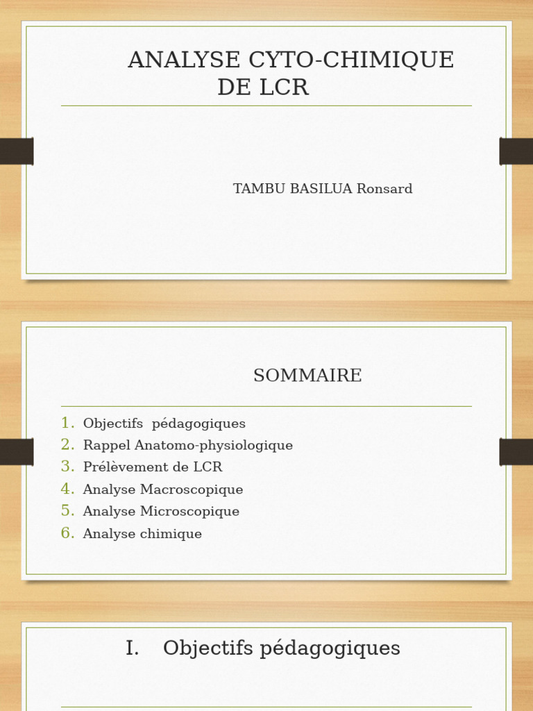 Analyse cytologique du LCR en médecine | PDF | Liquide cérébro-spinal ...