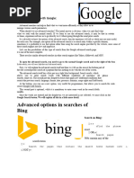 Bing Search Operators Cheat Sheet | PDF