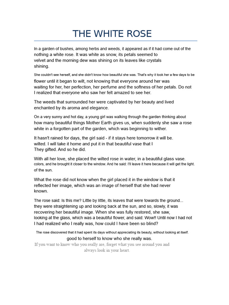 The Awakening of the White Rose | PDF