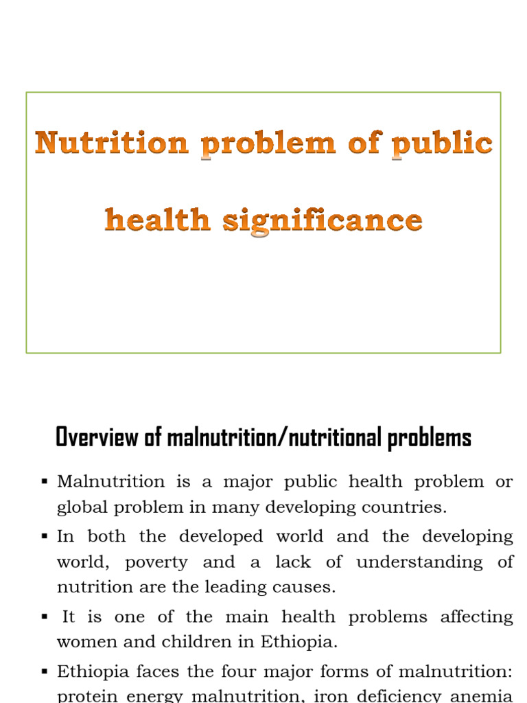 Malnutrition Overview: Types and Effects | PDF | Malnutrition | Medical ...