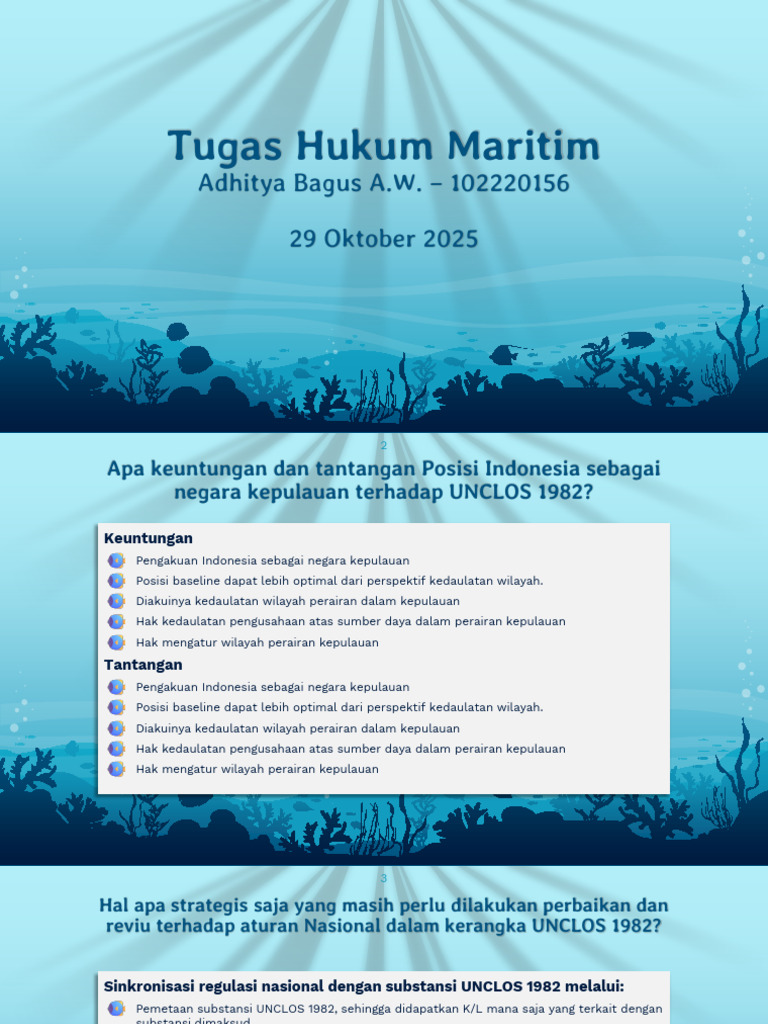 Keuntungan dan Tantangan UNCLOS untuk Indonesia | PDF