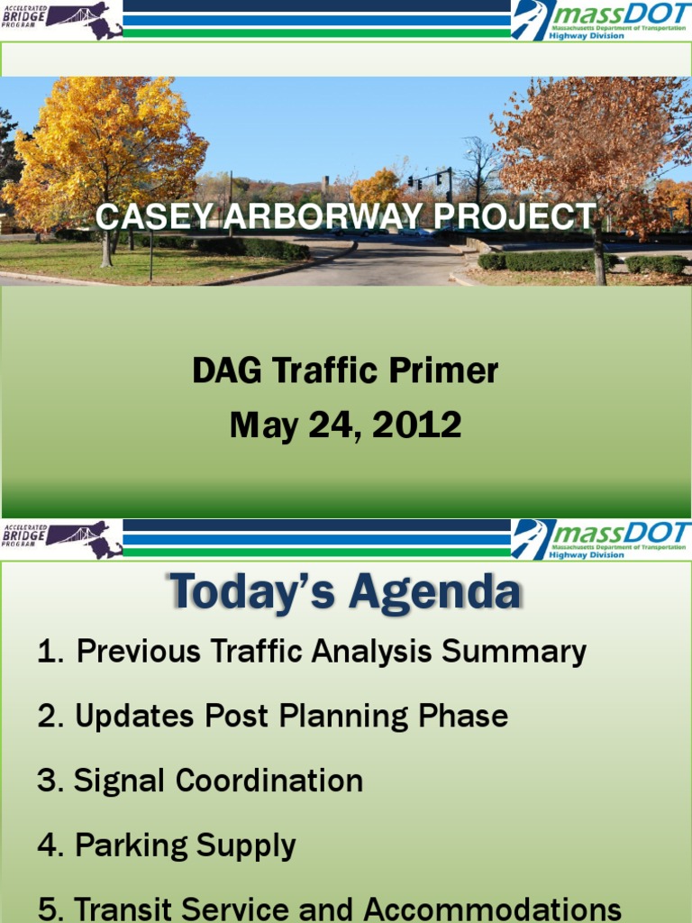 DAG Traffic Primer Meeting | PDF | Traffic | Intersection (Road)