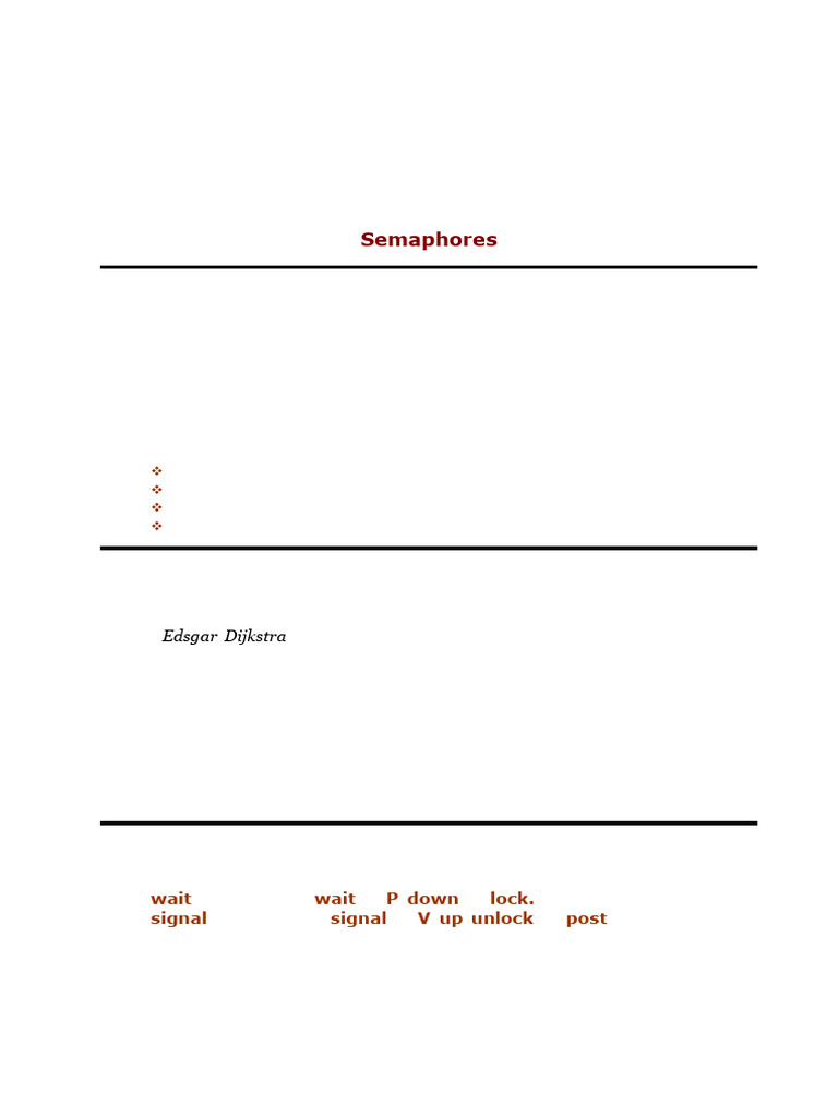 Semaphore Synchronization in C Programming | PDF | Computer ...