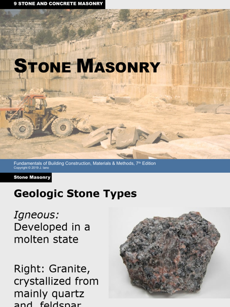 Stone and Concrete Masonry Guide | PDF | Masonry | Concrete