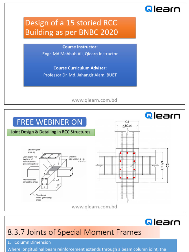 Joint Design & Detailing | PDF | Beam (Structure) | Mechanics
