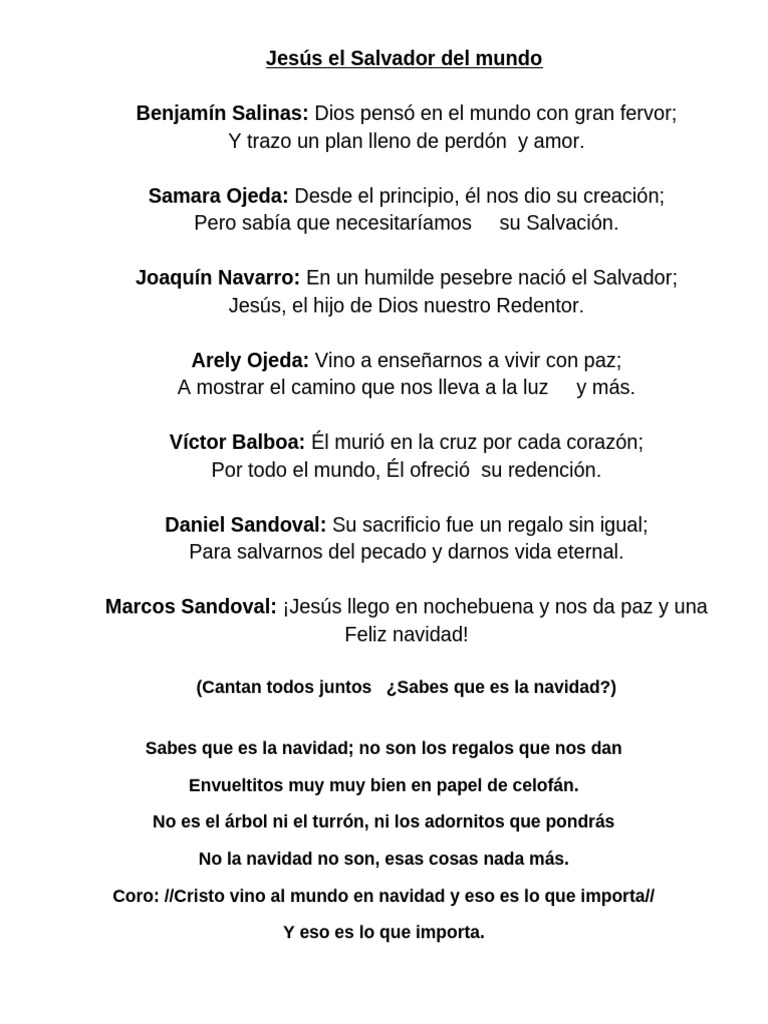 Jesús: Salvador y significado de Navidad | PDF