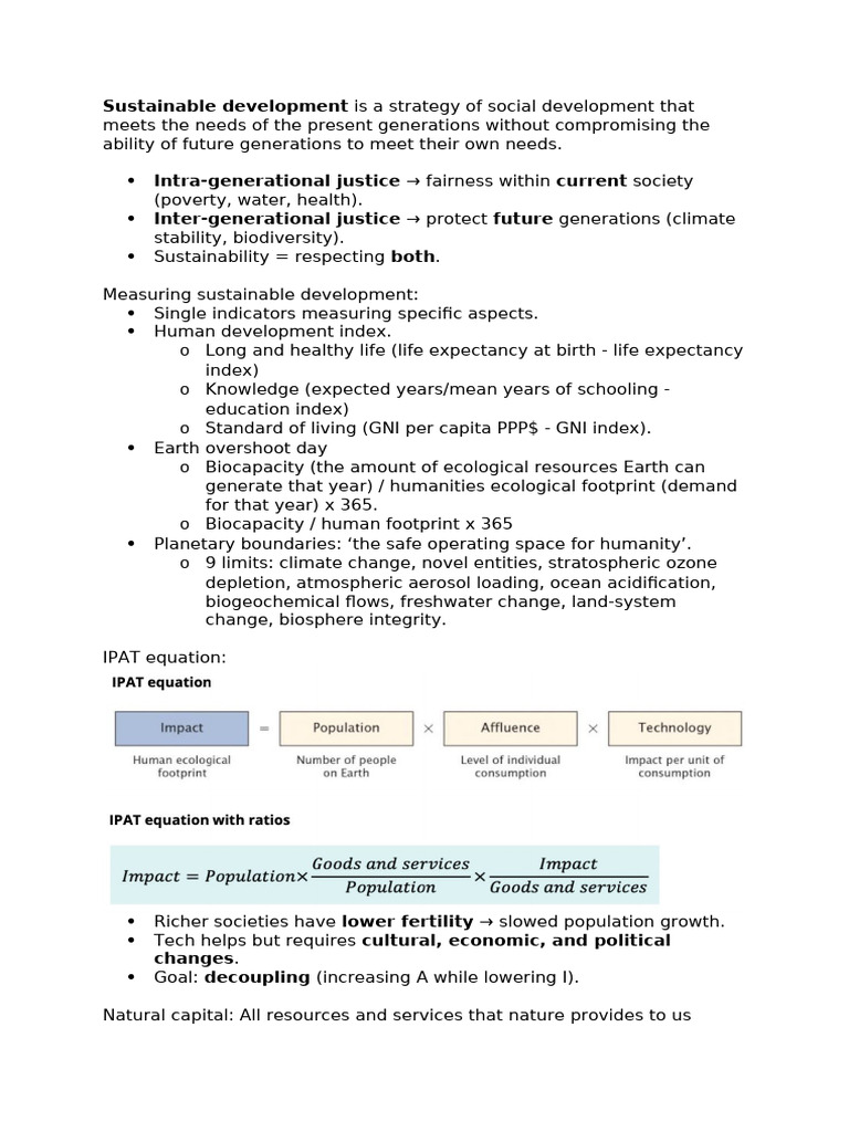 Understanding Sustainable Development Principles | PDF | Life Cycle ...